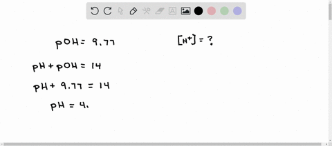 the-poh-of-a-solution-is-977-calculate-the-hydrogen-ion-concentration-of-the-solution-99703