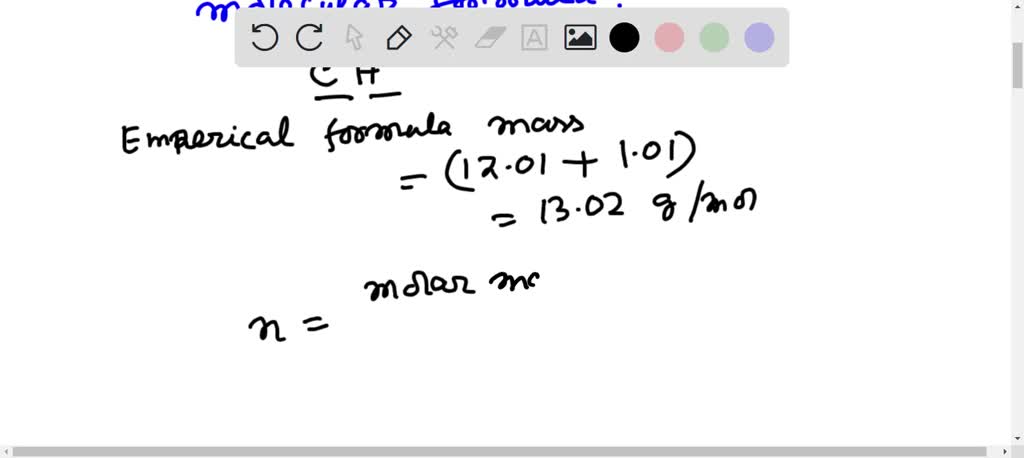 SOLVED A Compound With The Empirical Formula CH Has Formula Mass Of 65