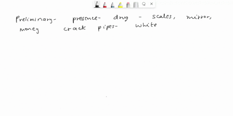 What are some preliminary tests to test the presence of drug...