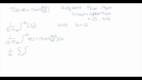 in-a-certain-city-the-temperature-in-f-t-hours-after-9-am-was-modeled-by-the-function-tt-40-13-sinpi-t-12-find-the-average-temperature-tave-during-the-period-from-9-am-to-9-pm-round-your-ans-28157