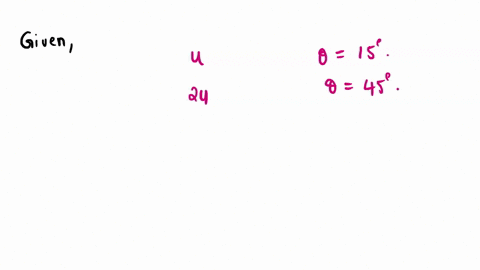 a-projectile-thrown-with-an-initial-speed-u-and-the-angle-of-projection-15-degrees-to-the-horizontal-has-a-range-r-if-the-same-projectile-is-thrown-at-an-angle-of-45-degrees-to-the-horizontal-with-spe