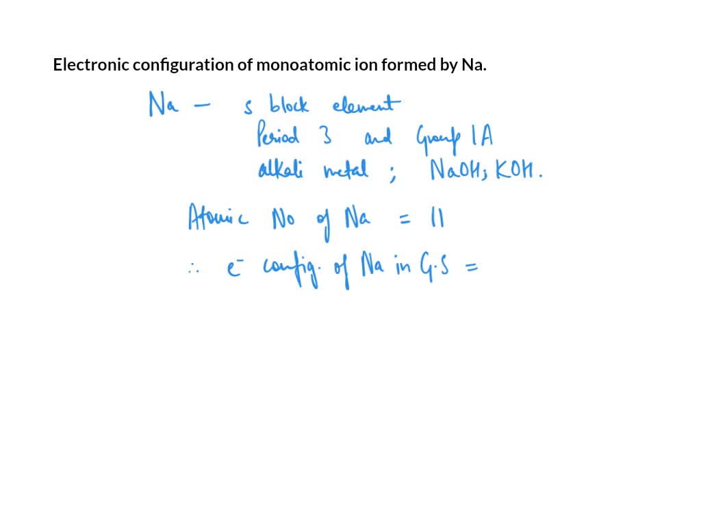 SOLVED: Give the full electron configuration of the sodium atom Is? 252 ...