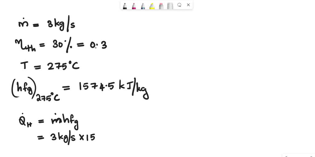 SOLVEDConsider a Carnot heatengine cycle executed in a steadyflow system using steam as the