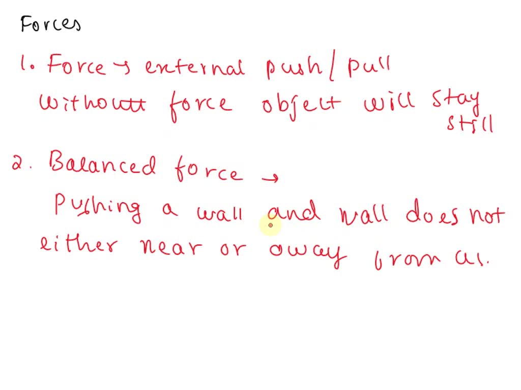 SOLVED: Questions 1.) What causes objects to move or stay still? Give ...