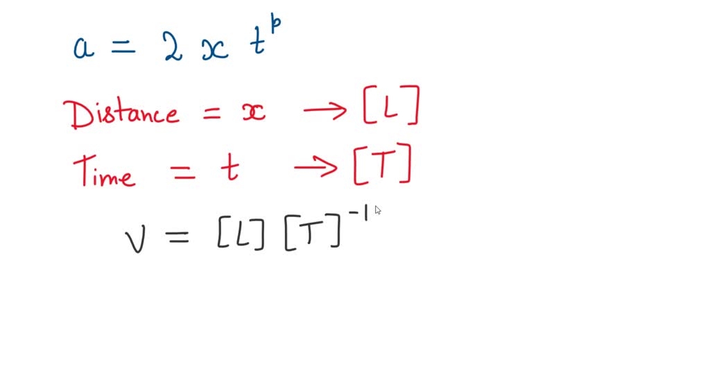 SOLVED: Acceleration is related to distance and time by the following ...