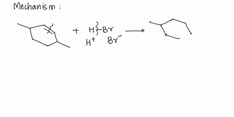 the-electrophilic-addition-reaction-shown-below-involves-a-carbocation-rearrangement_-hbr-for-the-mechanism-step-below-draw-curved-arrows-to-show-electron-reorganization-use-the-artow-tool-t-05301