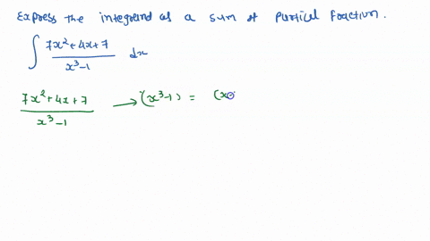 express-the-integrand-as-sum-of-partial-fractions-and-evaluate-the-integral-fist-x-_-1-express-the-integrand-as-sum-of-partial-fractions-ix-4xtl-simplify-your-answer-use-integers-or-fraction-48425