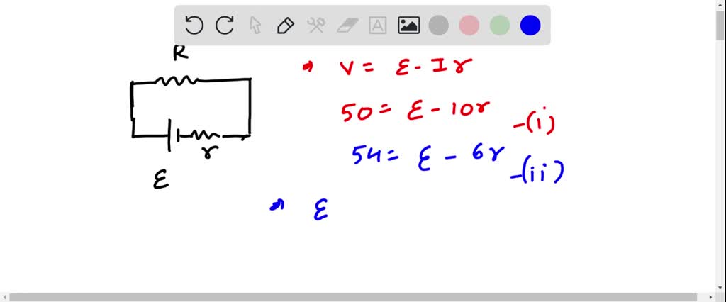 SOLVED:A cell has a terminal voltage of 50.0 V for a current of 10.0 A ...