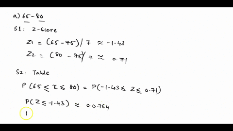 math-100-test-scores-are-normally-distributed-with-mean-75-and-standard-deviation-f-7-a-find-thc-probability-that-frade-between-65-and-80-b-find-the-grade-that-is-tne-zoth-percentile-60467
