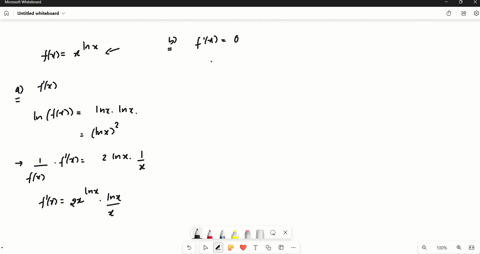 in-this-problem-youll-look-at-the-function-fxxln-x-on-its-natural-domain-0-infty-a-find-fprimex-b-on-what-intervals-is-fx-increasing-on-what-intervals-is-it-decreasing-c-what-is-lim-_x-rightarrow-inft
