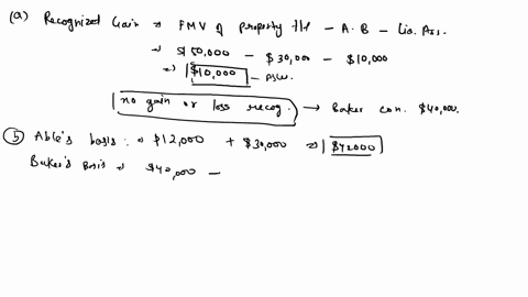 at-the-beginning-of-the-current-year-able-and-baker-formed-theab-partnership-by-transferring-cash-and-property-to-the-partnershipin-exchange-for-a-partnership-interest-with-each-having-a-50i-10528
