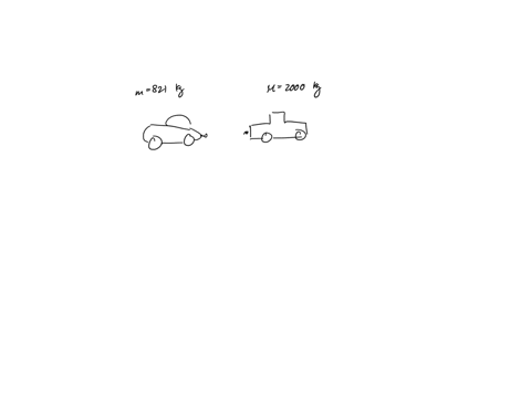 a-car-of-mass-821-kg-collides-head-on-with-a-parked-truck-of-mass-2000-kg-spring-mounted-bumpers-ensure-that-the-collision-is-essentially-elastic-if-the-velocity-of-the-truck-is-17-kmh-in-th-82692