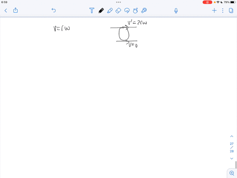 a-slender-rod-of-mass-mo-and-length-l-is-welded-at-its-midpoint-a-to-the-rim-of-the-solid-circular-disk-of-mass-m-and-radius-rthe-center-of-the-diskwhich-rolls-without-slipping-has-a-velocit-80935