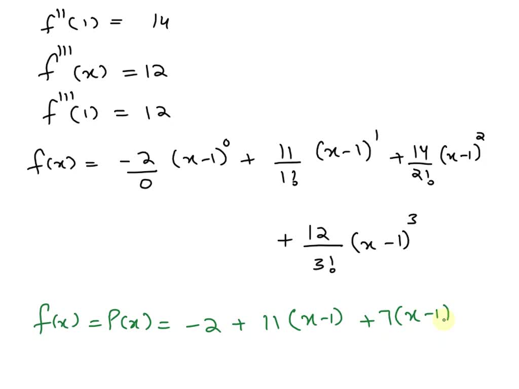 VIDEO solution: 1. Find the Taylor series approximation for f (x)= 1/3 ...