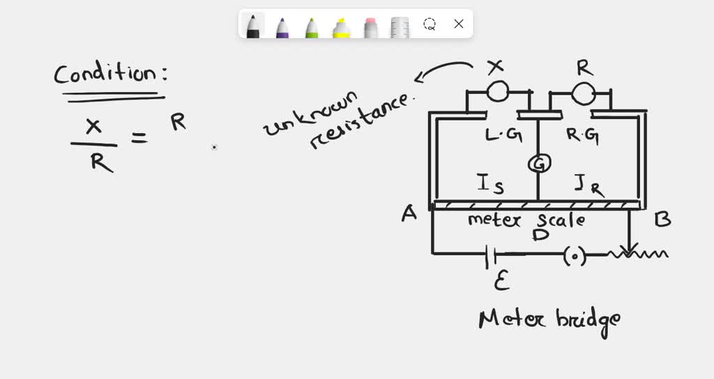 in a meter bridge experiment the value of unknown resistance