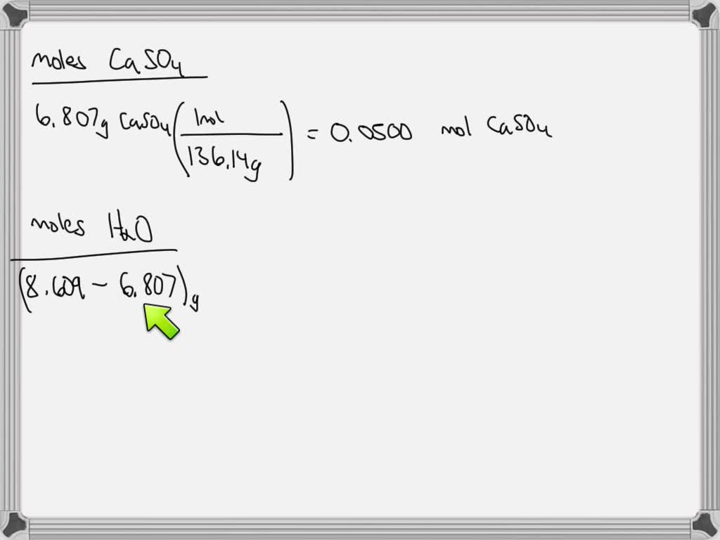 Solved Calcium Sulfate Is Known To Form Hydrates Ionic Compounds With