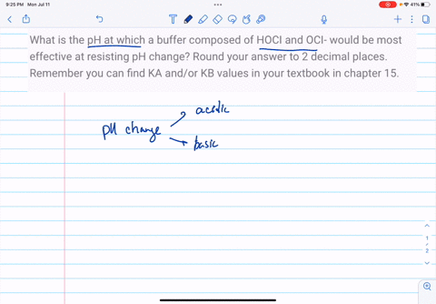 what-is-the-ph-at-which-a-buffer-composed-of-hoci-and-oci-would-be-most-effective-at-resisting-ph-change-round-your-answer-to-2-decimal-places-remember-you-can-find-ka-andor-kb-values-in-you-13765