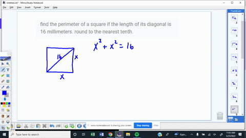 find-the-perimeter-of-a-square-if-the-length-of-its-diagonal-is-16-millimeters-round-to-the-nearest-tenth-21538