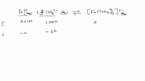 00200-m-fe3-is-initially-mixed-with-100-m-oxalate-ion-c2o42-and-they-react-according-to-the-equation-fe3aq-3-c2o42-aq-fec2o433-aq-kc-167-1020-what-is-the-concentration-of-oxalate-ions-when-e-76998