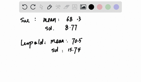 the-ten-test-marks-of-two-students-are-compared-sue-75-59-58-72-80-66-71-79-68-55-leopold-90-83-55-84-72-63-50-65-52-91-a-calculate-the-mean-and-standard-deviation-for-each-student-b-what-pe-44981