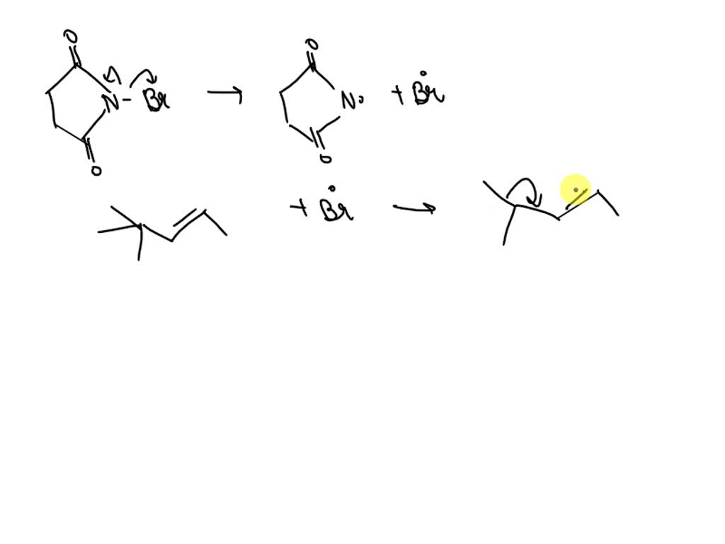 SOLVED The compound below is treated with Nbromosuccinimide (NBS) in