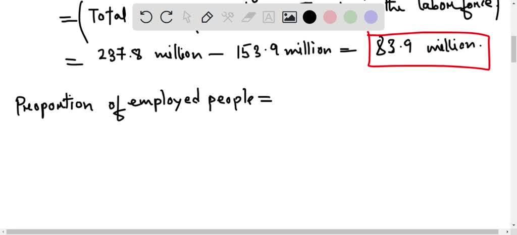 SOLVED: Calculate the employment to population ratio if the working age ...