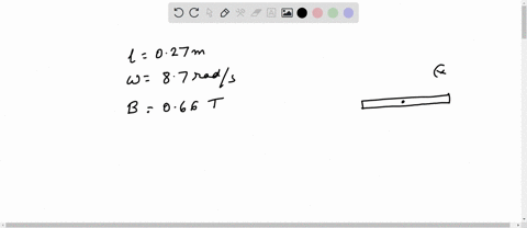 constants-slender-rod-with-a-length-of-0270-m-rotates-with-angular-speed-of-870-rad-s-about-an-axis-through-one-end-and-perpendicular-to-the-rod_-the-plane-of-rotation-of-the-rod-is-perpendi-07995