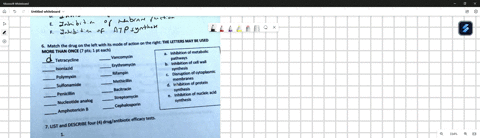start-antimicrobial-agent-lecture-list-the-six-6-mechanisms-of-antimicrobial-action-mode-of-action-on-the-right-the-letters-may-be-used-match-the-drug-on-the-left-with-its-more-than-once-7-p-39188