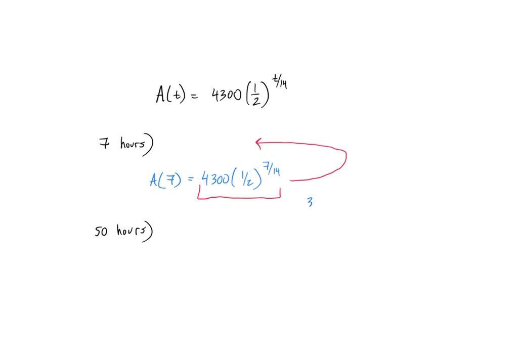 SOLVED: The radioactive substance uranium-240 has a half-life of hours ...