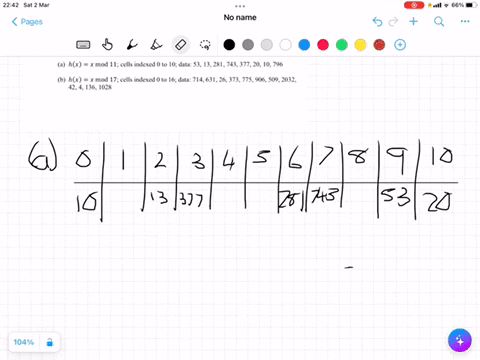 suppose-that-we-have-cells-in-computer-memory-indexed-from-0-to-10-see-figure-316-we-wish-to-store-and-retrieve-arbitrary-nonnegative-integers-in-these-cells-one-approach-is-t0-use-hash-func-07617