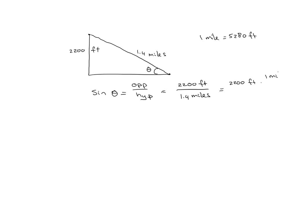SOLVED The chairlift at a ski resort has a vertical rise of 2200 feet