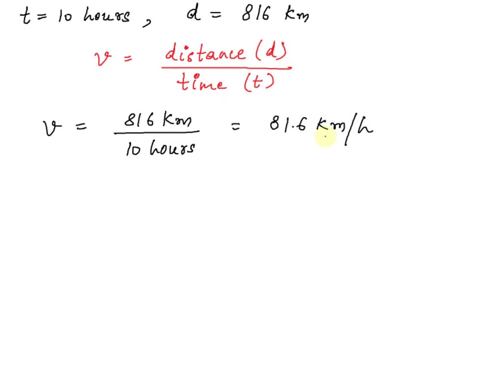 SOLVED A trip to Cape Canaveral, Florida takes 10 hours. The distance