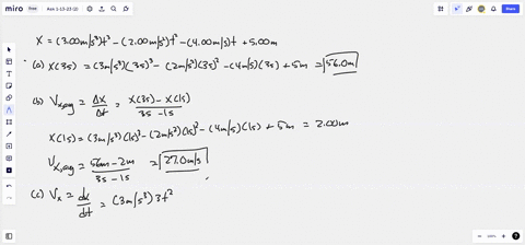 you-must-show-all-of-your-work-please-keep-at-least-three-significant-figures-in-all-of-your-calculations-and-answers-an-object-moves-along-the-x-axis-according-to-the-equation-x-300-ms3-t3-21008