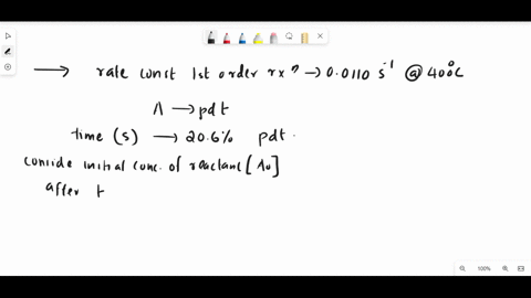 the-rate-constant-for-this-first-order-reaction-is-00110-s-1-at-400-c-products-after-how-many-seconds-will-206-of-the-reactant-remain-03332