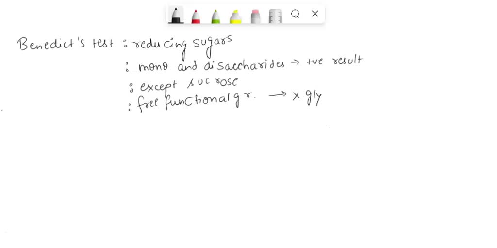 SOLVED Results TABLE 5.1 Results of carbohydrate tests Benedict Test Barfoed's Test Iodine Test