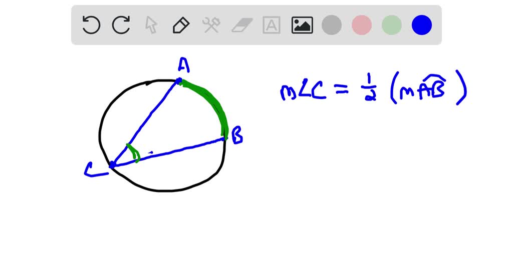 SOLVED: True or False? Inscribed angles can have a degree measure ...