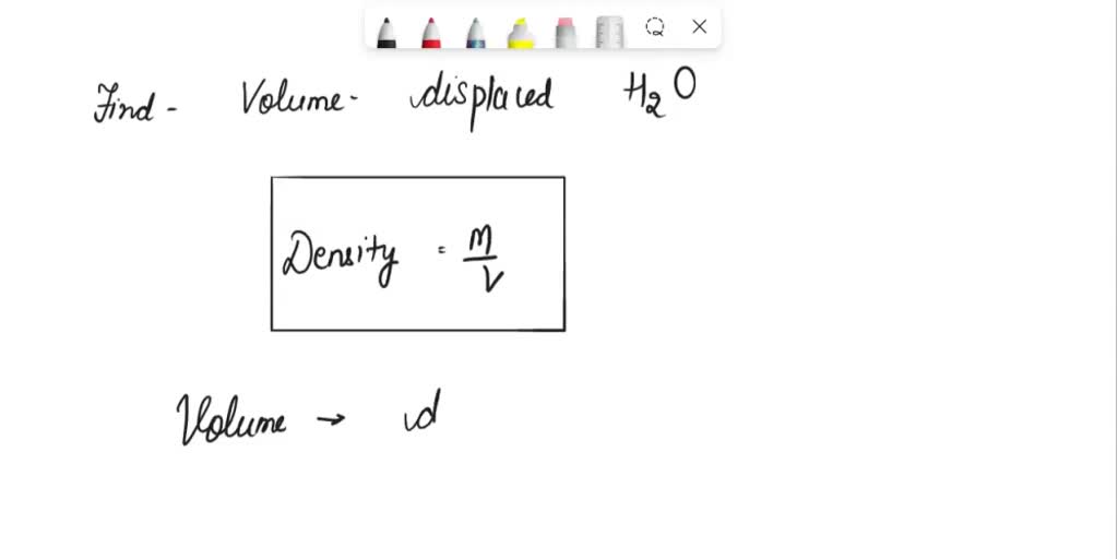 SOLVED: The density of water is 1 g/mL. What is the density in kg/L