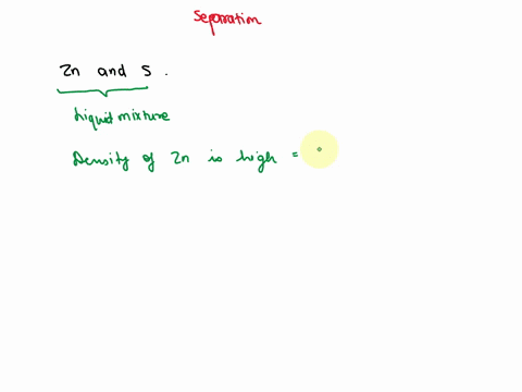 how-can-you-separate-a-mixture-of-zinc-and-sulfur-95426