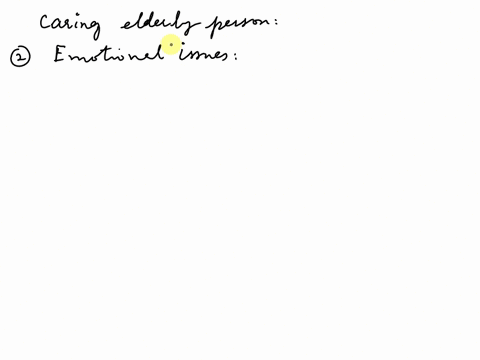 outline-the-physical-emotionalpsychological-and-spiritual-issues-to-be-aware-of-when-caring-for-an-elderly-person