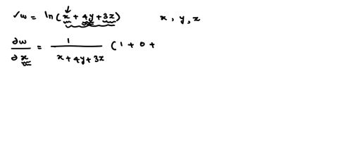 find-the-first-partial-derivatives-of-the-function-w-lnx-4y-3z-w-x-w-y-w-z-11782