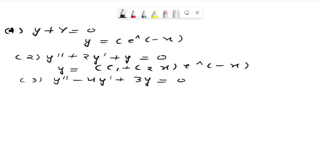 Solved Match The Solution Curve With One Of The Differential Equations 1 Y Y 0 2 Y 2y 3168