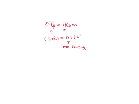 how-many-moles-of-ethylene-glycol-must-be-dissolved-in-500-g-of-water-to-lower-the-freezing-point-to-500-c-kf-water-186m-a269-mol-b373-mol-c134-mol-d186-mol-e0268-mol