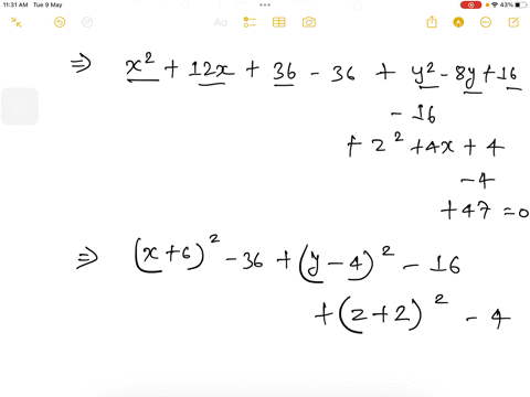 write-the-equation-of-the-sphere-in-standard-form-x2-y2-z2-12x-8y-4z-47-0-find-its-center-and-radius