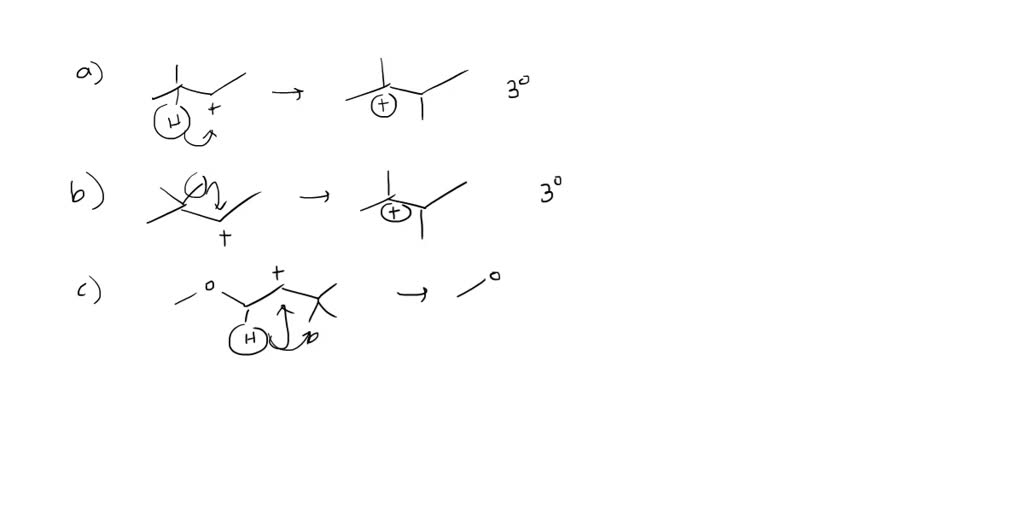 Solved Each Carbocation Is Capable Of Rearranging T0 A More Stable