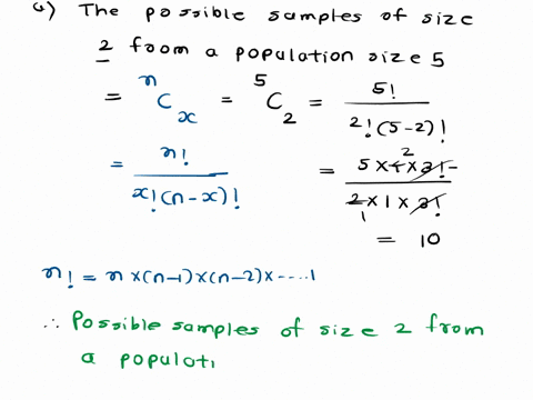 section-zlz2-consider-a-finite-population-with-five-elements-labeled-abcde-a-how-many-possible-samples-of-size-2-can-be-selected-10-b-list-all_ef-the-possible-samples-of-size-22-ab-ac-ad-ae-16465