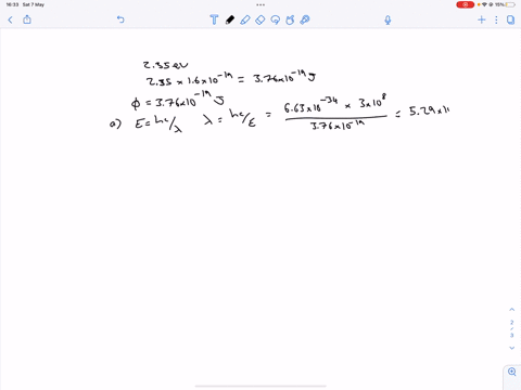 work-function-of-sodium-is-235-ev-what-is-threshold-wavelength-and-frequency-of-light-that-causes-the-photoelectrons-to-be-emitted-what-is-the-maximum-kinetic-energy-of-photoelectrons-if-rad-16484
