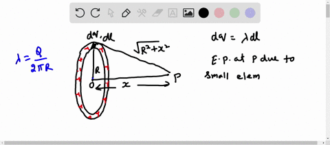 find-electric-potential-v-due-to-a-uniformly-distributed-charge-on-a-ring-of-radius-r-at-any-point-on-the-vertical-axis-that-passess-through-the-centreof-the-ring-use-answer-to-calculate-electric-fiel