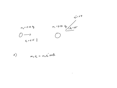 a-0320-kg-puck-at-rest-on-a-horizontal-frictionless-surface-is-struck-by-a-0220-kg-puck-moving-in-the-positive-x-direction-with-a-speed-of-415-ms-after-the-collision-the-0220-kg-puck-has-a-s-26249