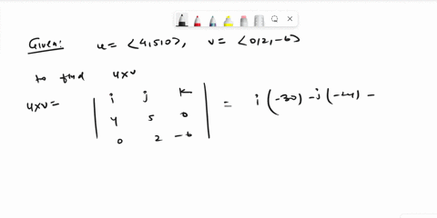 find-the-cross-products-u-and-v-xu-for-the-vectors-u-450-and-v-02-uxv-simplify-your-answers-vxu-simplify-your-answers-69094