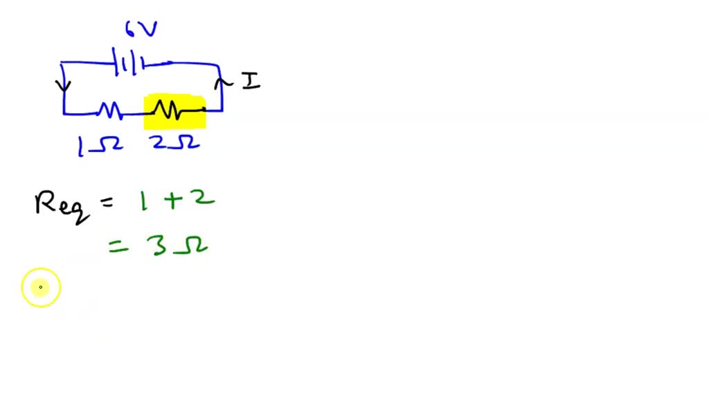 SOLVED "Calculate the power used in the 2 ? resistor when a 6 V
